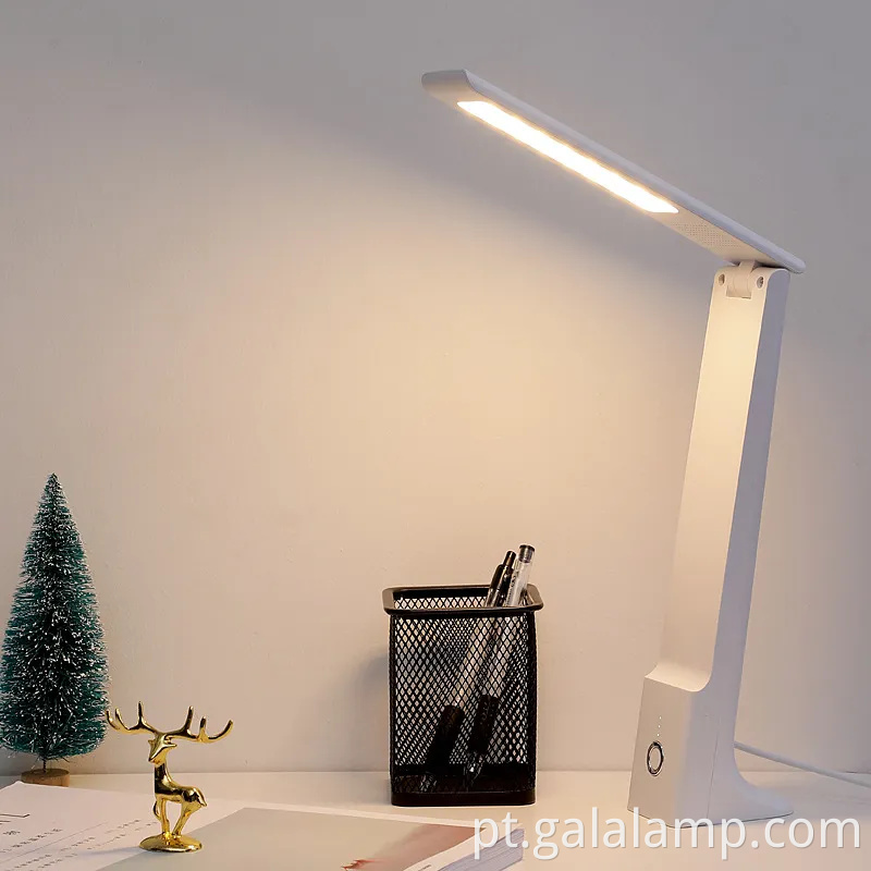 Luz de proteção para os olhos LED múltiplo, carregamento dobrável, lâmpada de mesa de escurecimento